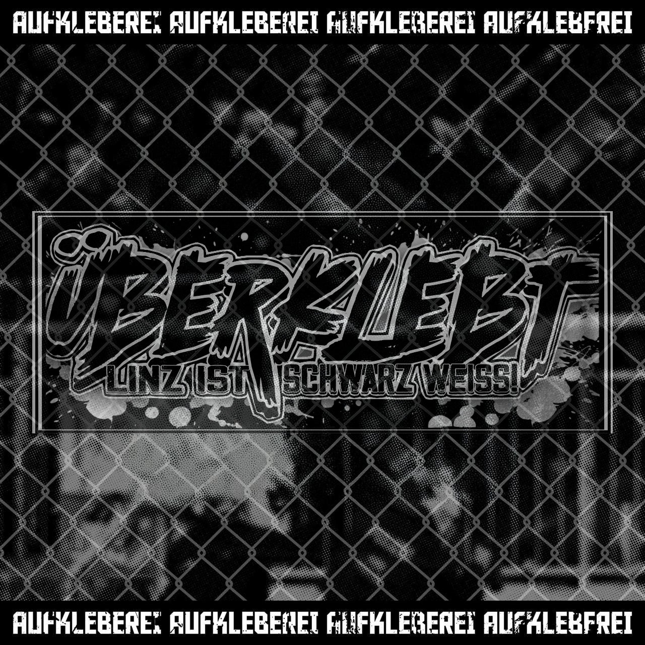 Autocollant « Couvert, Linz est noir et blanc » d'Autriche