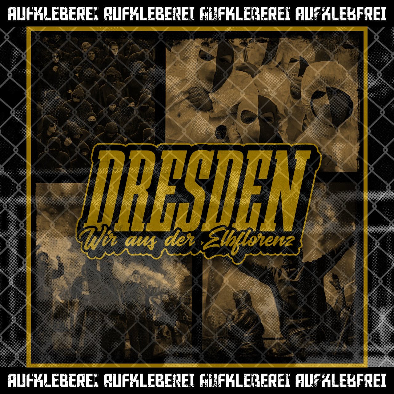 Sticker "Dresden, Saxony is Black Yellow"