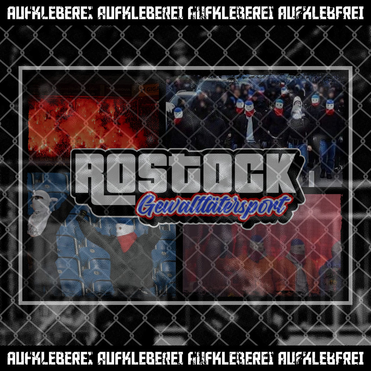 Sticker "Rostock Gewalttätersport" XL
