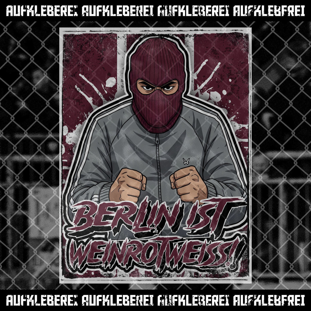 Autocollant « Berlin est rouge vin blanc »