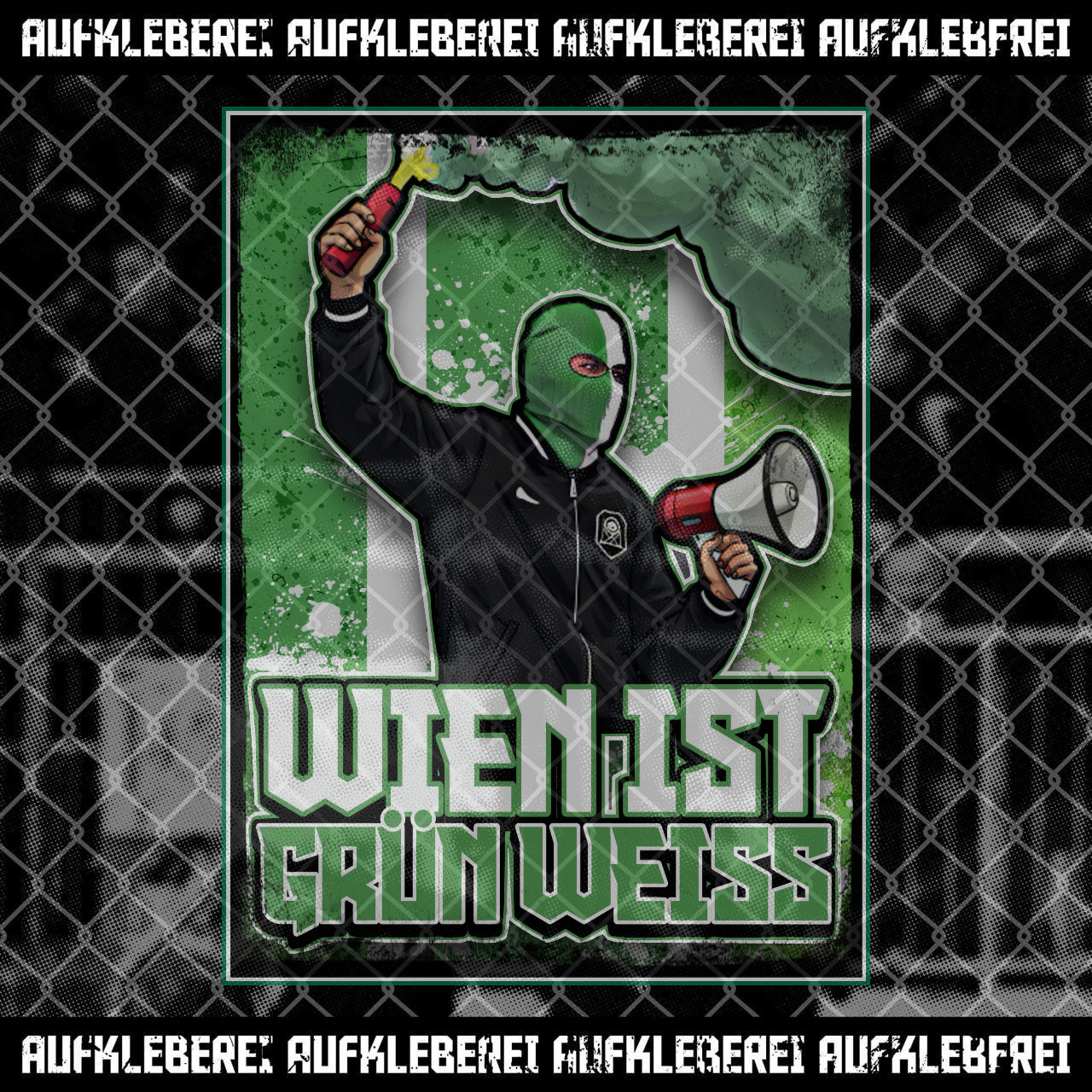 Autocollant « Vienne est verte et blanche » d'Autriche