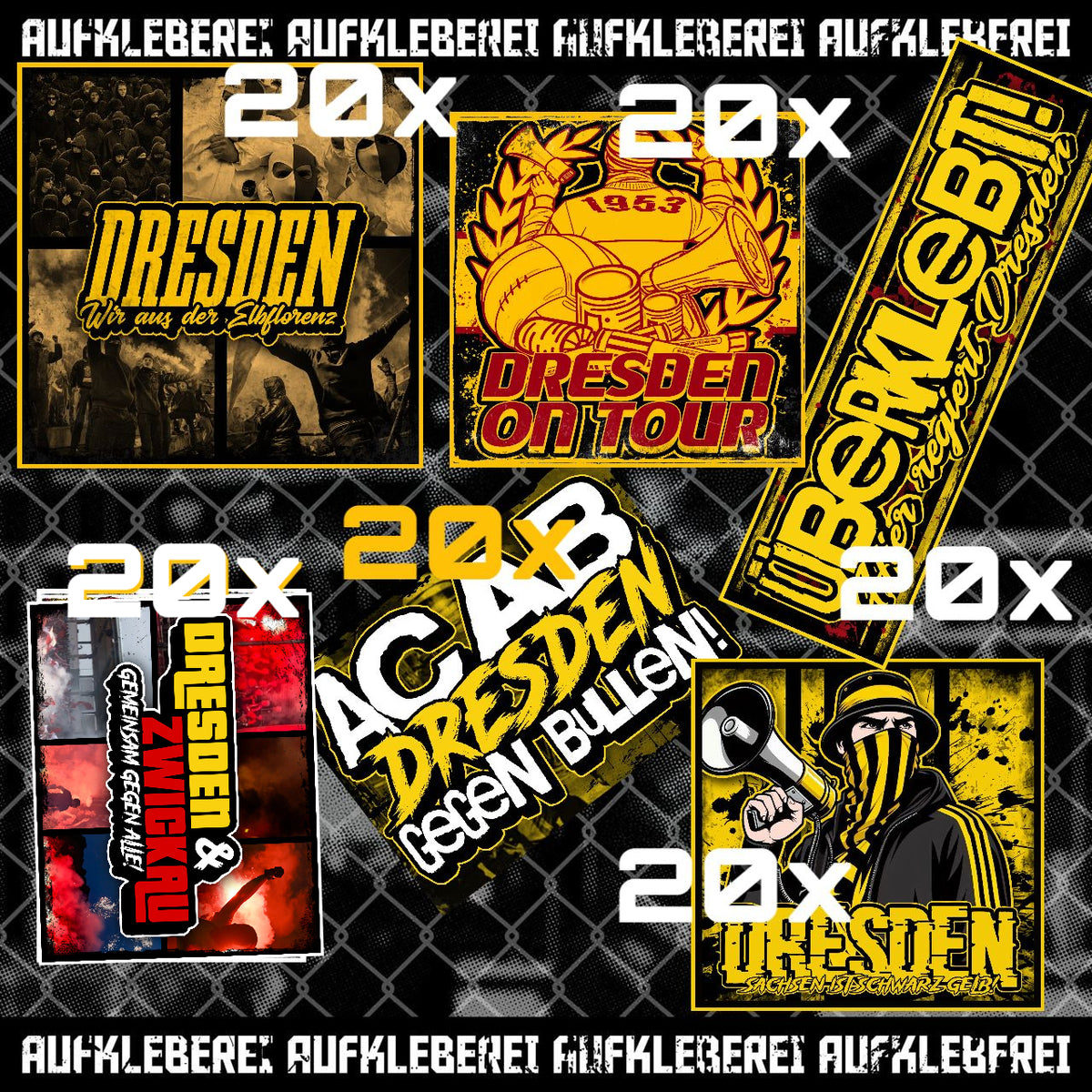 19,99 Euro Dresden Aufkleber Sparset