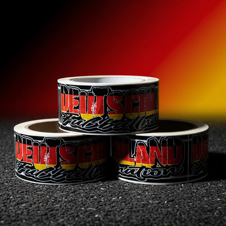 3 Kleberolle Deutschland mit deutschen Farben