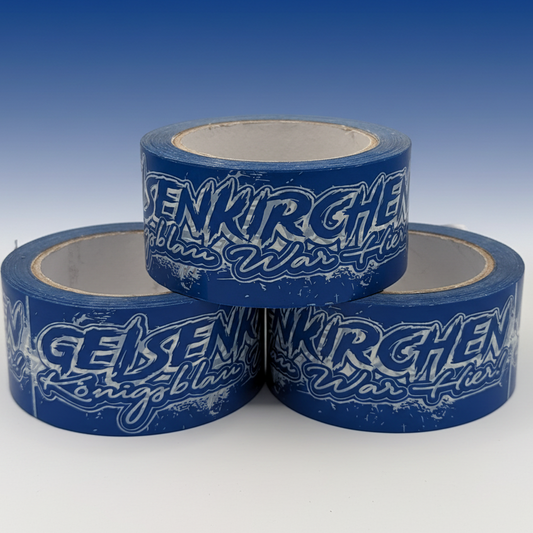 3 Kleberolle Gelsenkirchen mit Schalke 04 Farben