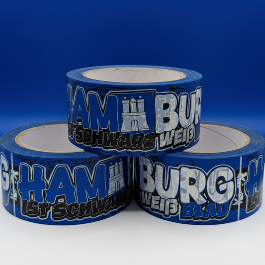 3 Kleberolle Hamburg mit dominantem Blau