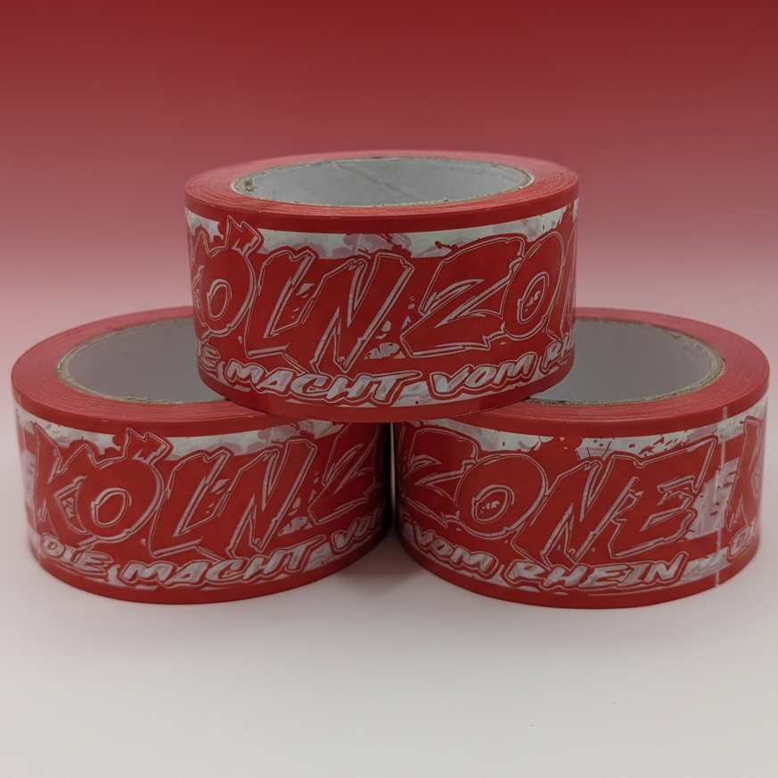 3 Kleberolle Köln mit 1. FC Köln Farben