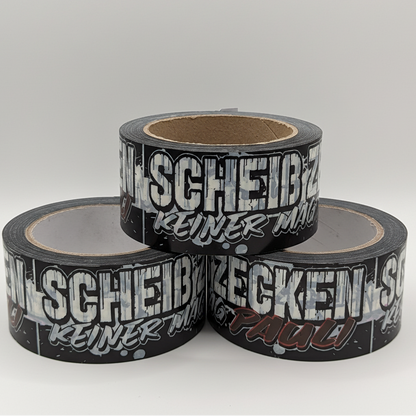 3 Kleberolle mit schwarz-weißem Hintergrund