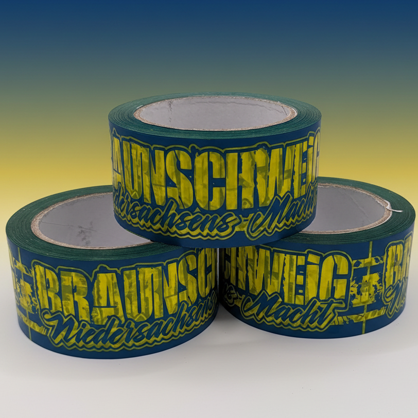 3 Kleberolle Braunschweig mit Eintracht Farben