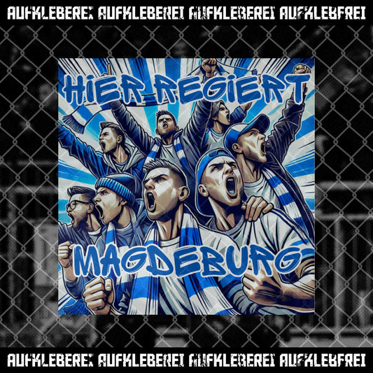 Sticker "Magdeburg rules here"