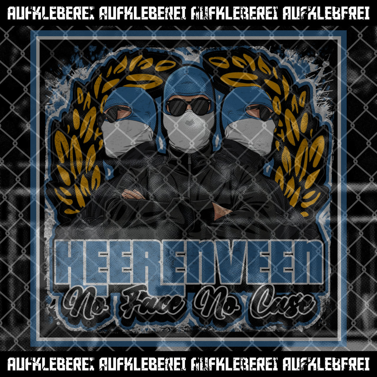 Sticker "Heernveen No Face No Case"