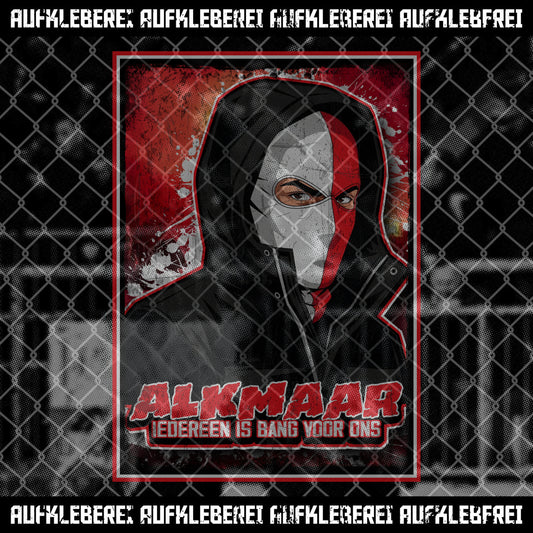 Sticker "Alkmaar Iedereen Is Bang Voor Ons"