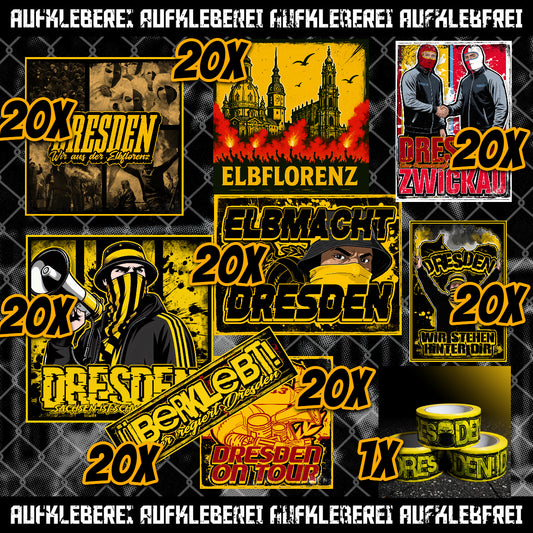 Dresden - Gib mir alles Aufkleber Paket