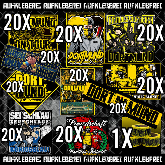 Dortmund - Gib mir alles Aufkleber Paket