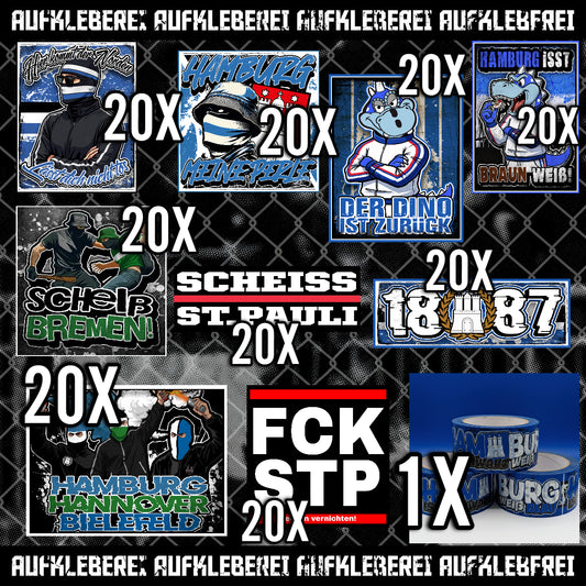 Hamburg - Gib mir alles Aufkleber Paket