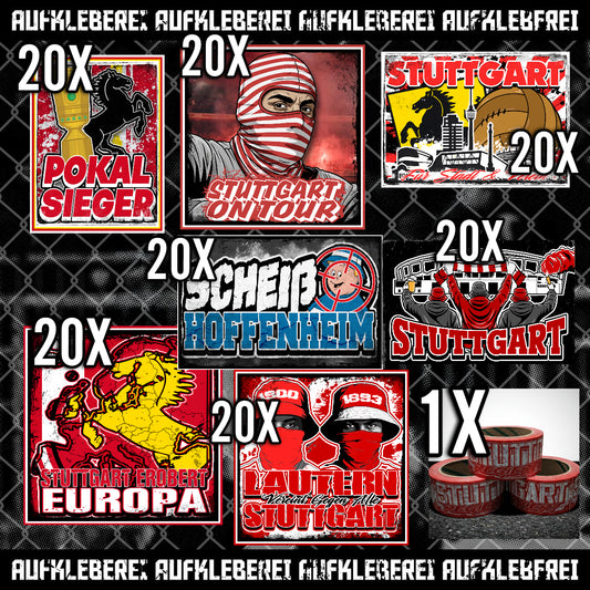 Stuttgart - gib mir alles Aufkleber Paket