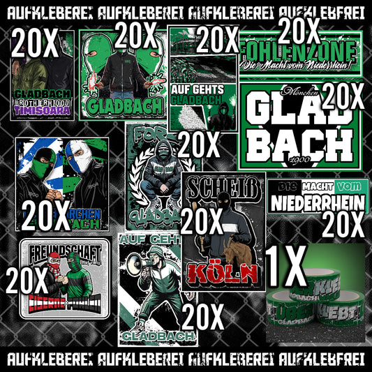 Gladbach - Gib mir alles Aufkleber Paket