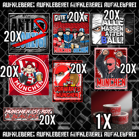 München - Gib mir alles Aufkleber Paket