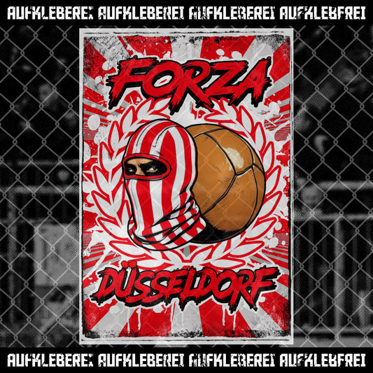 Sticker "Forza Düsseldorf"