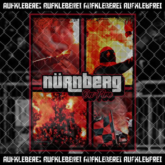 Sticker "Nürnberg on Fire" XL