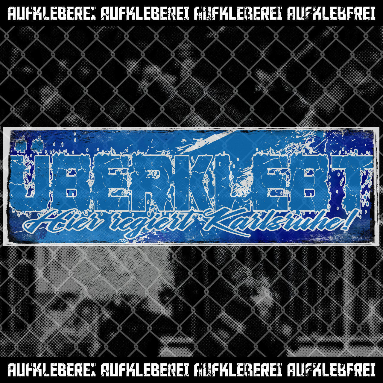 Sticker "Überklebt Karlsruhe"