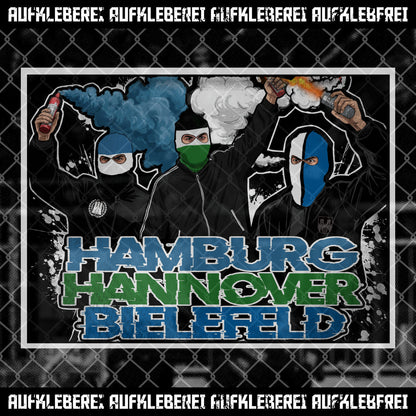 Hamburg Hannover Bielefeld Überraschungsbox - Aufkleber & Kleberollen (ab Pro Box)