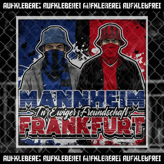 Sticker "Mannheim und Frankfurt"