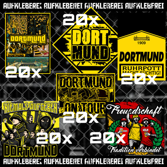 19,99 € Dortmund Aufkleber Sparset  – Schwarzgelbe Fan-Sticker