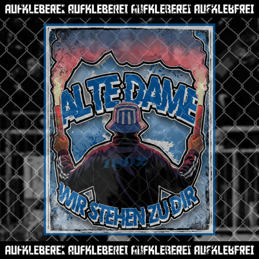 Sticker "Alte Dame"