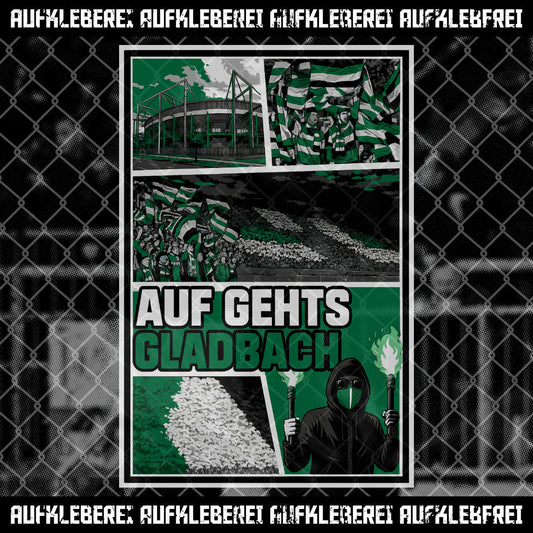 Sticker "Auf gehts Gladbach"