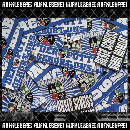 Gladbach & Gelsenkirchen Überraschungsbox - Aufkleber & Kleberollen (ab Pro Box)